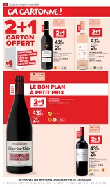 Promos Vin dans le catalogue "FOIRE AUX VINS" de Carrefour Market Vin en promo dans le catalogue Carrefour Market à la page 4