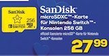 microSDXC-Karte für Nintendo Switch-Konsolen 256 GB Angebote von SanDisk bei EURONICS Kleve für 27,99 €