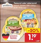 Teewurst oder Leberwurst Angebote von Böklunder bei Netto Marken-Discount Osnabrück für 1,19 €