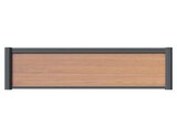 Panneau décor aluminium plaque en bois 1835 x 400mm "Almo" en promo chez Brico Dépôt Villeurbanne à 119,00 €