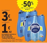 Eau minérale naturelle avec adjonction de gaz carbonique - PERRIER FINES BULLES - E.Leclerc à Drancy Eau minérale naturelle avec adjonction de gaz carbonique - PERRIER FINES BULLES en promo chez E.Leclerc Drancy à 1,82 €