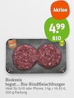 Bio-Rindfleischburger Angebote von tegut bei tegut Wiesbaden für 4,99 €