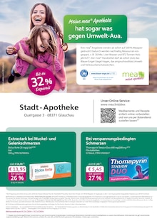 Aktueller mea - meine apotheke Prospekt "Unsere Oktober-Angebote" Seite 1 von 4 Seiten für Glauchau