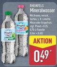 Mineralwasser Limette-Minze von Rheinfels im aktuellen ALDI Nord Prospekt