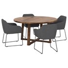Tisch und 4 Stühle Eichenfurnier braun las./Metall grau von MÖRBYLÅNGA / TOSSBERG im aktuellen IKEA Prospekt