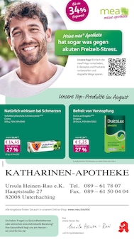 mea - meine apotheke Prospekt der KW 31 "Unsere August-Angebote" Aktueller mea - meine apotheke Prospekt "Unsere August-Angebote" Seite 1 von 4 Seiten