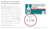 LINDA Gengenbach - Lopedium akut lingual 2 mg Schmelztabletten Angebot im Prospekt Lopedium akut lingual 2 mg Schmelztabletten bei LINDA im Gengenbach Prospekt für 7,50 €