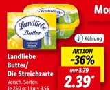 Butter/Die Streichzarte Angebote von Landliebe bei Lidl Delmenhorst für 2,39 €