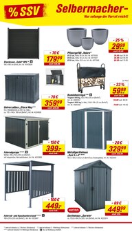 Kaminholzunterstand Angebot im toom Baumarkt Prospekt, gültig von 12.07.2025 bis 08.08.2025 Kaminholzunterstand Angebot im aktuellen toom Baumarkt Prospekt auf Seite 4