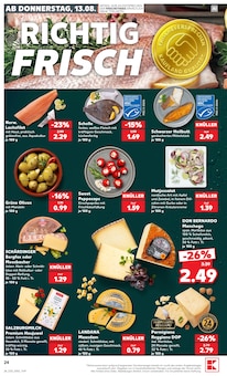 Heringsfilet Angebot im Kaufland Prospekt, gültig von 13.08.2026 bis 19.08.2026 Heringsfilet Angebot im aktuellen Kaufland Prospekt auf Seite 24