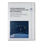 Aktivierungsdokument für Verkehrszeichenerkennung bei Volkswagen im Prospekt "" für 113,90 €