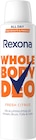 Deospray Whole Body Fresh Citrus von Rexona für 4,95 € bei dm-drogerie markt im Angebot Deospray Whole Body Fresh Citrus von Rexona im aktuellen dm-drogerie markt Prospekt