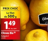 Promo Citrons Bio à 1,49 € dans le catalogue Lidl à Saint-Fons