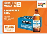 Bayreuther Hell bei Trinkgut im Bocholt Prospekt für 14,99 €