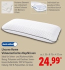 Viskoelastisches Kopfkissen im Angebot bei Lidl in Baden-Baden Viskoelastisches Kopfkissen Angebote von Livarno Home bei Lidl Baden-Baden für 24,99 €