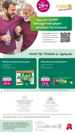 mea - meine apotheke Apotheken Prospekt der aktuellen Woche mit 4 Seiten, gültig von 01.09.2025 bis 30.09.2025, in Gundelfingen und Umgebung Aktueller mea - meine apotheke Apotheken Prospekt in Gundelfingen und Umgebung, "Unsere September-Angebote" mit 4 Seiten, 01.09.2025 - 30.09.2025