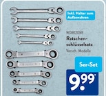 Ratschenschlüsselsatz von WORKZONE im aktuellen ALDI SÜD Prospekt für 9,99 €