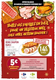 Prospectus Rayon Boucherie Carrefour à Les Salelles, "Toutes vos papilles en éveil pour un délicieux Noël chez votre artisan boucher !", 7 pages, 03/12/2024 - 15/12/2024