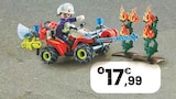 4 71825 pompier avec quad et arbustes enflammés | - JouéClub à Rennes 4 71825 pompier avec quad et arbustes enflammés | en promo chez JouéClub Rennes à 17,99 €
