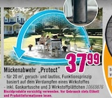 Mückenabwehr „Protect“ im Angebot bei Hornbach in Wermelskirchen Mückenabwehr „Protect“ Angebote bei Hornbach Wermelskirchen für 37,99 €