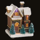 Village de Noël Maison à pile 3 à LED 10x7x11,5cm en promo chez Maxi Bazar Villeurbanne à 7,99 €