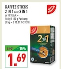 KAFFEE STICKS 2 IN 1 oder 3 IN 1 Angebote von GUT&GÜNSTIG bei Marktkauf Arnsberg für 1,69 €