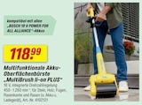 Multifunktionale Akku-Oberflächenbürste MultiBrush li-on PLUS von Bosch im aktuellen toom Baumarkt Prospekt