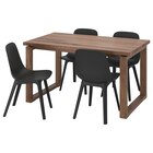 Tisch und 4 Stühle Eichenfurnier braun las./anthrazit von MÖRBYLÅNGA / ODGER im aktuellen IKEA Prospekt