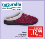 Hausschuhe Angebote von naturella bei Marktkauf Schwabach für 12,99 €