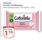 Feuchtes Toilettenpapier im Angebot bei GLOBUS in Oberhausen Feuchtes Toilettenpapier Angebote von Cottonelle bei GLOBUS Oberhausen für 1,19 €