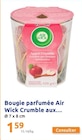 Bougie parfumée Crumble aux pommes - AIR WICK en promo chez Action Gennevilliers à 1,59 €