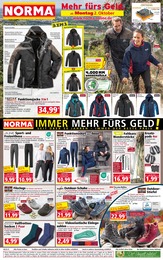 Discounter Prospekt von Norma Saalfeld Norma Prospekt: "Mehr fürs Geld", 16 Seiten, 02.10.2023 - 07.10.2023
