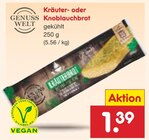 Netto Marken-Discount Ostheim - Kräuter- oder Knoblauchbrot Angebot im Prospekt Kräuter- oder Knoblauchbrot bei Netto Marken-Discount im Ostheim Prospekt für 1,39 €