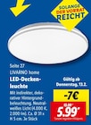 LED-Deckenleuchte bei Lidl im Kerken Prospekt für 5,99 €