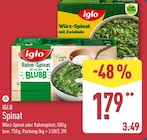 Würz-Spinat von Iglo im aktuellen ALDI Nord Prospekt