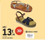 Sandale femme - B&M - E.Leclerc à Clichy-sous-Bois Sandale femme - B&M en promo chez E.Leclerc Clichy-sous-Bois à 13,96 €