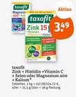 Zink + Histidin +Vitamin C + Selen oder Magnesium 400 + Kalium Angebote von taxofit bei tegut Kassel für 3,49 €