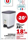 Poubelle a pedale 30l - U dans le catalogue Hyper U