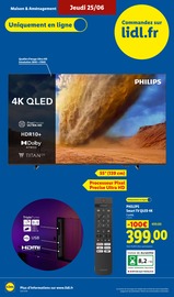 Promos Télévision dans le catalogue "SUPPORTEZ LES BLEUS !" de Lidl Télévision en promo dans le catalogue Lidl à la page 52