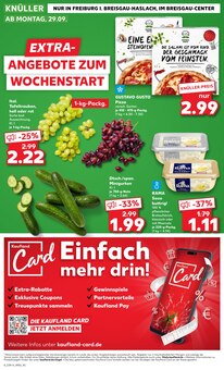 Wurst im Kaufland Prospekt "EXTRA-ANGEBOTE" mit 8 Seiten (Freiburg (Breisgau))