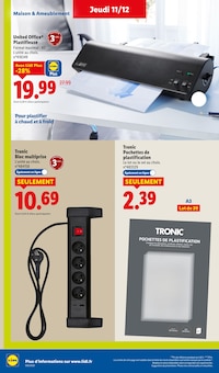 Promotion Organiseur Bureau dans le prospectus Lidl, valable du 11/12/2025 au 17/12/2025 Promo Organiseur Bureau dans le catalogue Lidl du moment à la page 54