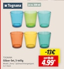 Gläser-Set, 3-teilig von TOGNANA im aktuellen Lidl Prospekt