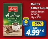 Kaffee Auslese Angebote von Melitta bei Lidl Voerde für 6,99 €