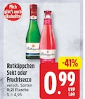 Aktuelle Rotkäppchen Sekt Angebote bei WEZ in Herford Aktuelles Sekt oder Fruchtsecco Angebot bei WEZ in Herford ab 0,99 €