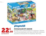 Poulailler et Jardin - Playmobil en promo chez Hyper U Montbéliard à 22,99 €