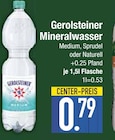 Mineralwasser im Angebot bei E center in Dachau Mineralwasser Angebote von Gerolsteiner bei E center Dachau für 0,79 €