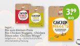 Bio-Chicken Nuggets, -Chicken Dinos oder -Chicken Wings Angebote von tegut... bei tegut Rüsselsheim für 3,99 €