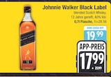 Aktuelles Black Label blended Scotch Whisky Angebot bei E center in Regensburg ab 17,99 €