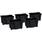 Lot de 5 bacs de rangement 30 L - TOOMAX en promo à 9,99 € chez Carrefour Lot de 5 bacs de rangement 30 L - TOOMAX dans le catalogue Carrefour