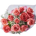 Bouquet De 12 Roses + Gypsophile à Auchan Hypermarché dans Grattepanche